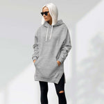 Oversized Cotton Hoodie Dress