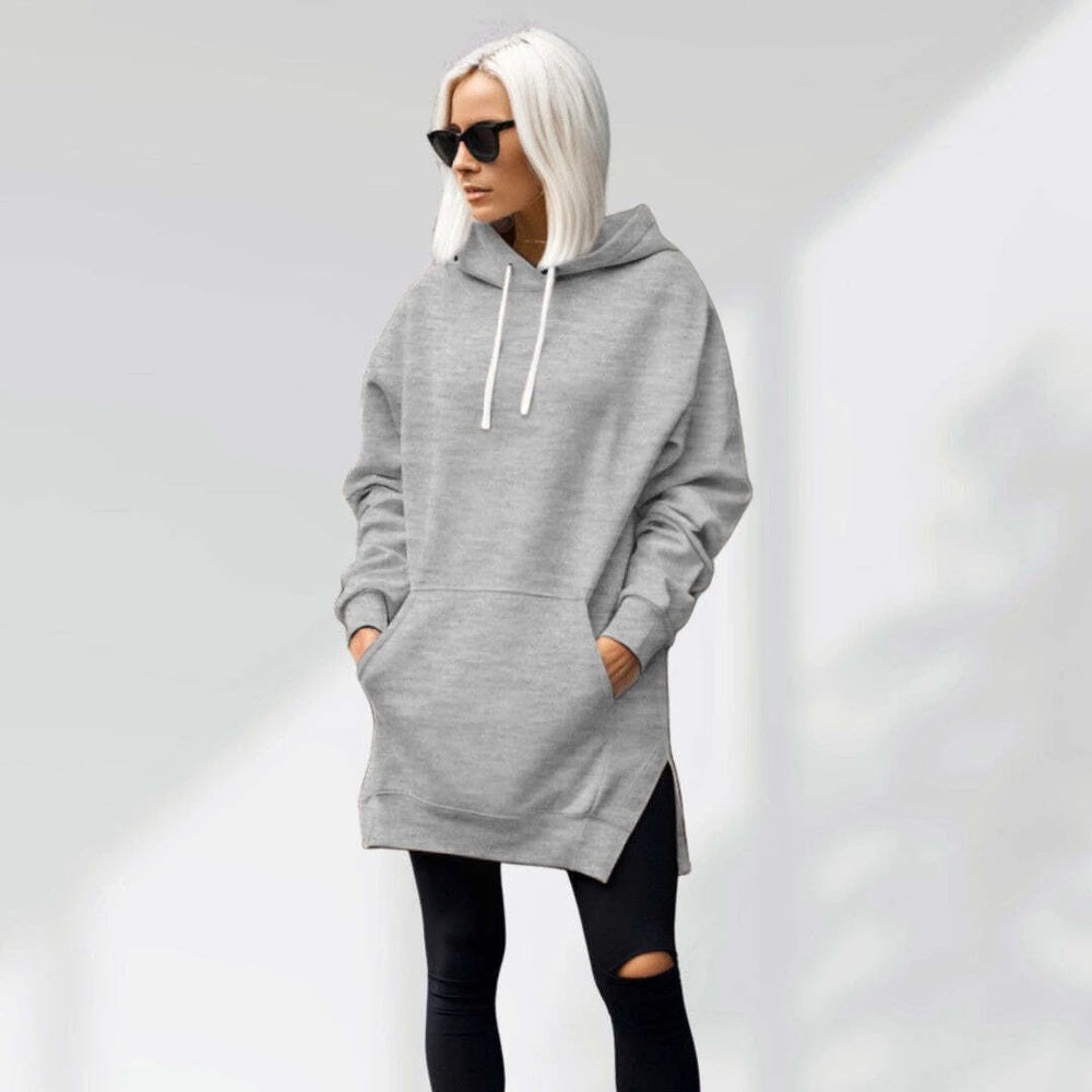 Oversized Cotton Hoodie Dress