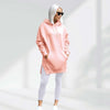 Oversized Cotton Hoodie Dress