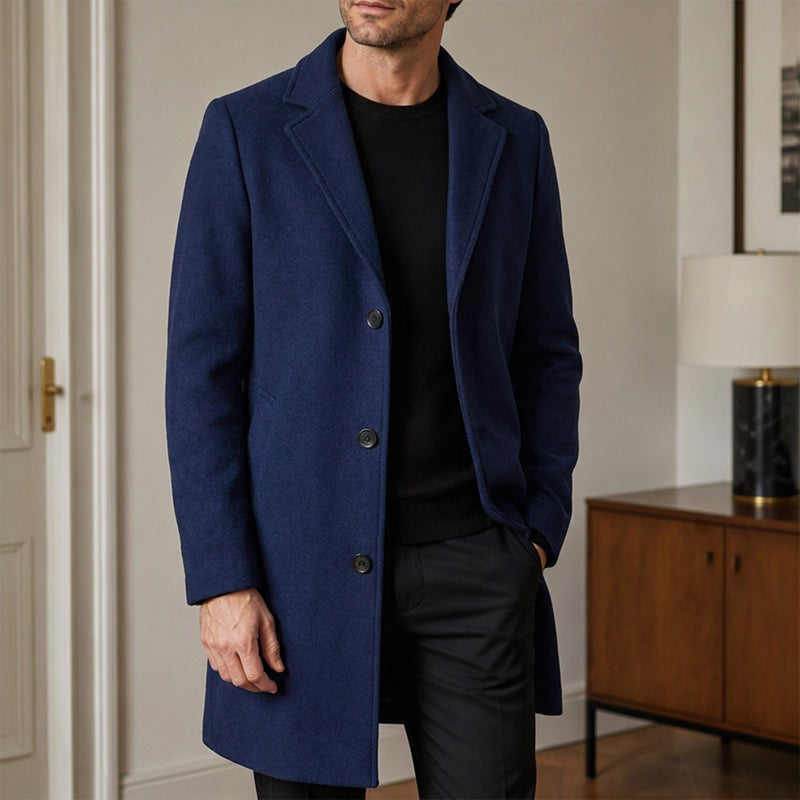 Men’s Classic Single-Breasted Solid-Color Jacket — A Timeless Everyday Essential