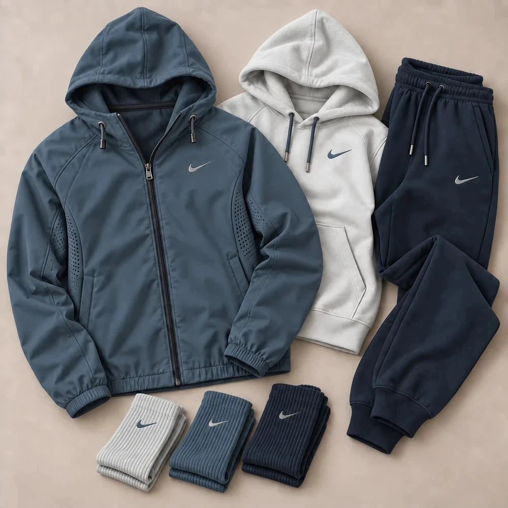 Men’s Premium 3-in-1 Hooded Tracksuit Set