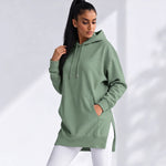 Oversized Cotton Hoodie Dress