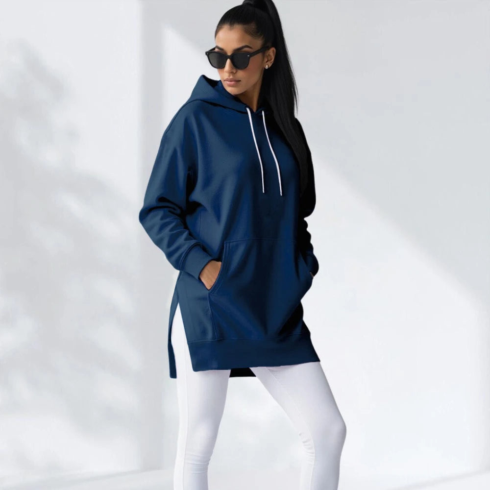 Oversized Cotton Hoodie Dress