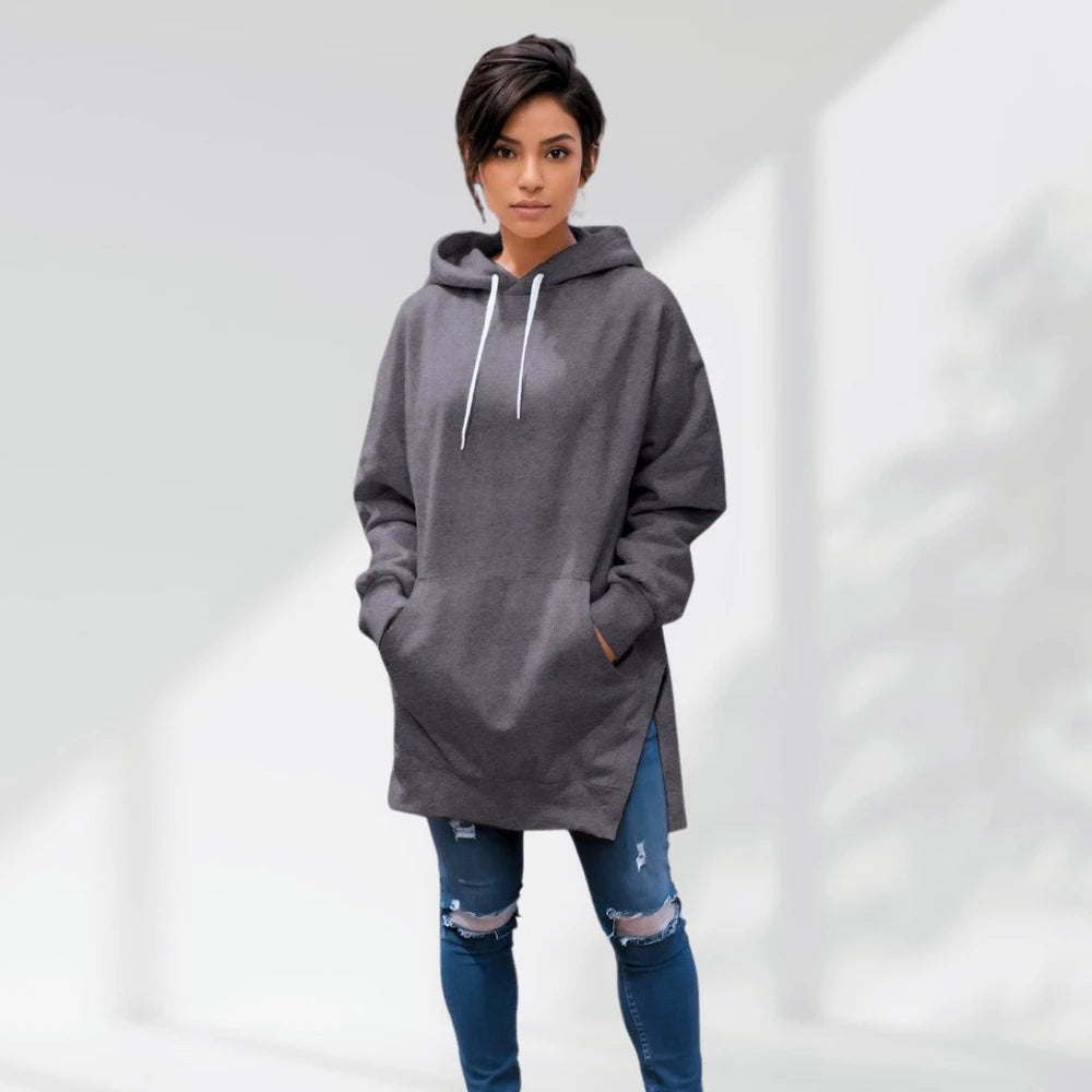 Oversized Cotton Hoodie Dress