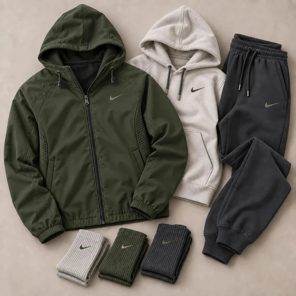 Men’s Premium 3-in-1 Hooded Tracksuit Set
