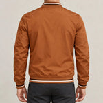 Striped Trim Bomber Jacket