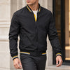 Striped Trim Bomber Jacket