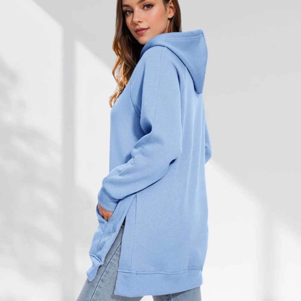 Oversized Cotton Hoodie Dress