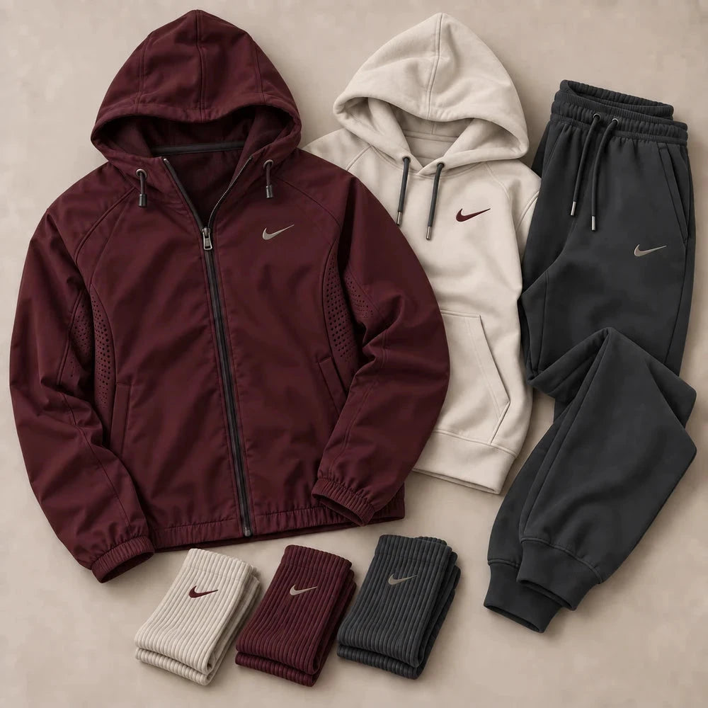Men’s Premium 3-in-1 Hooded Tracksuit Set