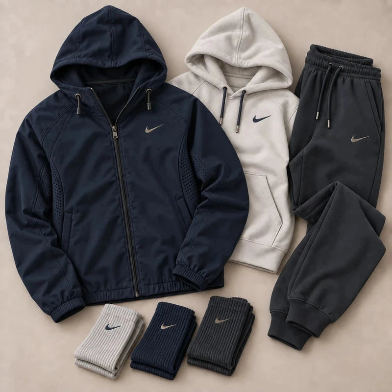 Men’s Premium 3-in-1 Hooded Tracksuit Set