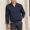 Striped Trim Bomber Jacket