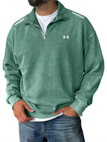 Retro Half-Zip Casual Sweatshirt