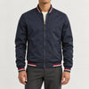Striped Trim Bomber Jacket