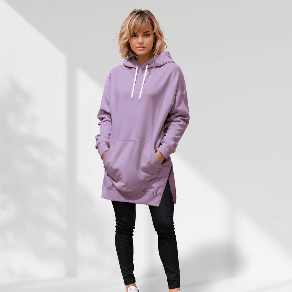 Oversized Cotton Hoodie Dress