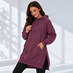 Oversized Cotton Hoodie Dress